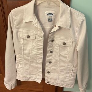 White Old Navy Jean jacket size XS